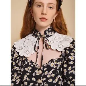 シスタージェーン sister jane daisy hive mini Sister Jane Daisy Hive Mini Dress Floral Collared Black